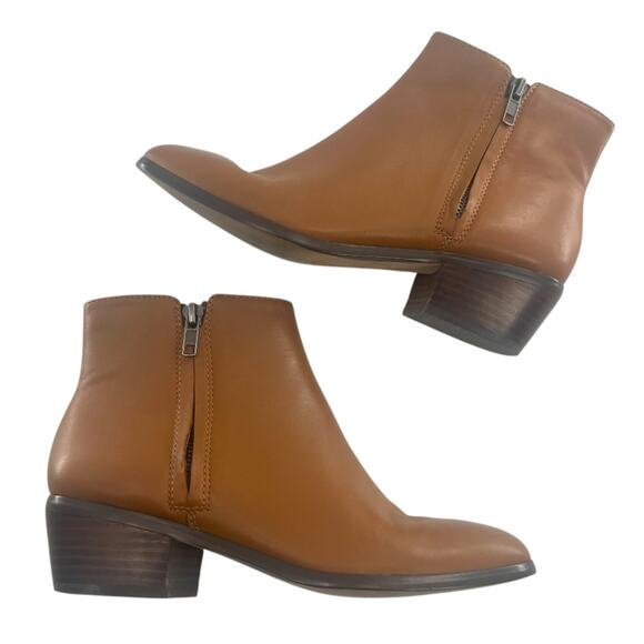 J. Crew Frankie camel leather boots sz 7 - Picture 1 of 6